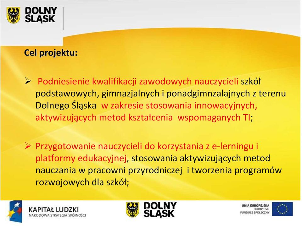 kształcenia wspomaganych TI; Przygotowanie nauczycieli do korzystania z e-lerningu i platformy