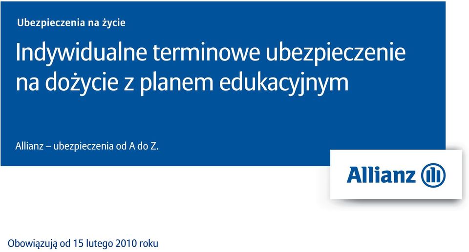 planem edukacyjnym Allianz