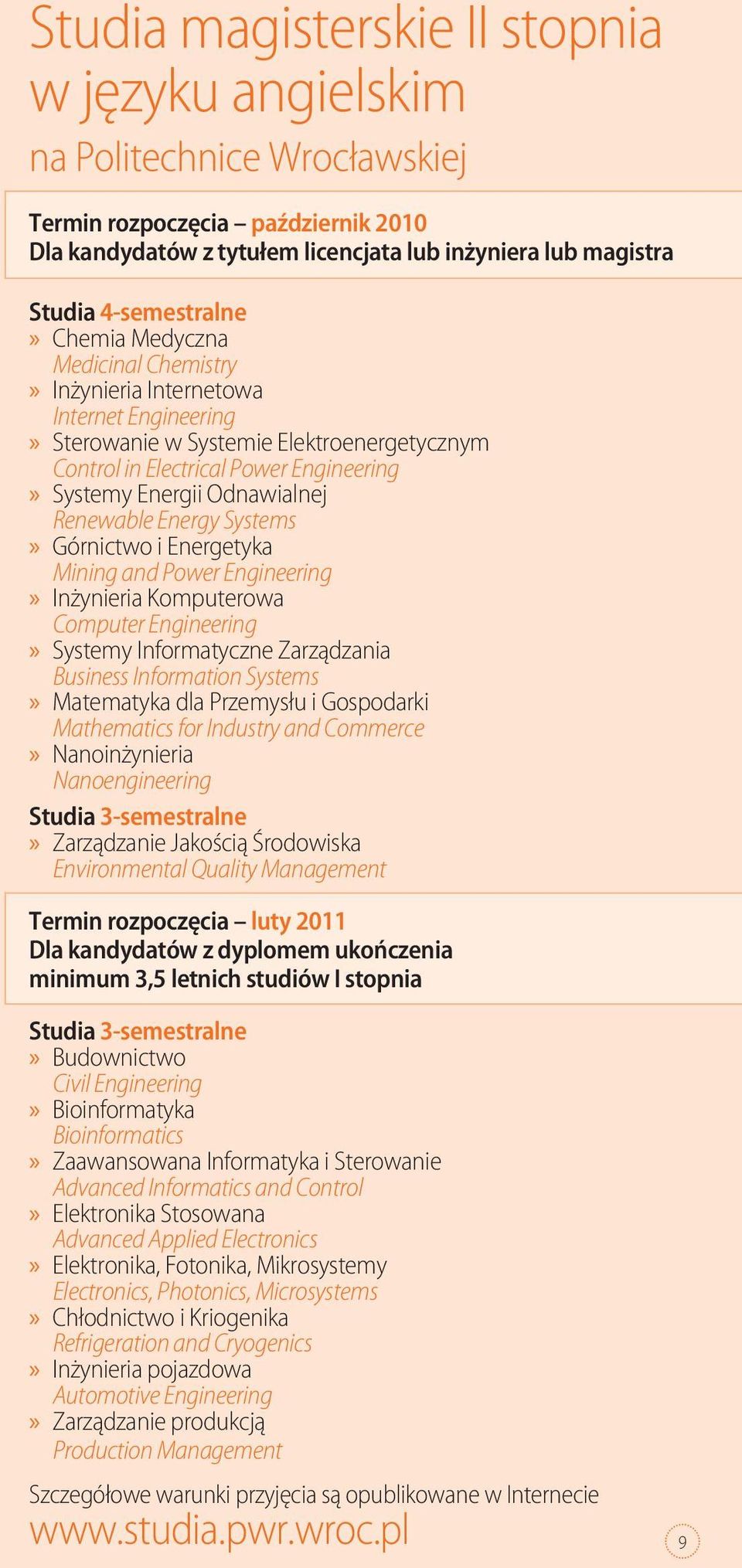 Renewable Energy Systems Górnictwo i Energetyka Mining and Power Engineering Inżynieria Komputerowa Computer Engineering Systemy Informatyczne Zarządzania Business Information Systems Matematyka dla