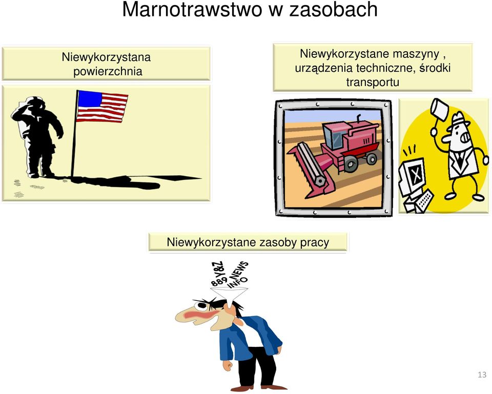 Niewykorzystane maszyny, urządzenia