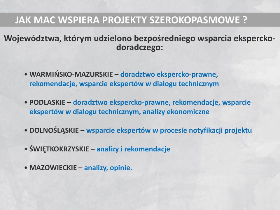 ekspercko-prawne, rekomendacje, wsparcie ekspertów w dialogu technicznym PODLASKIE doradztwo ekspercko-prawne,