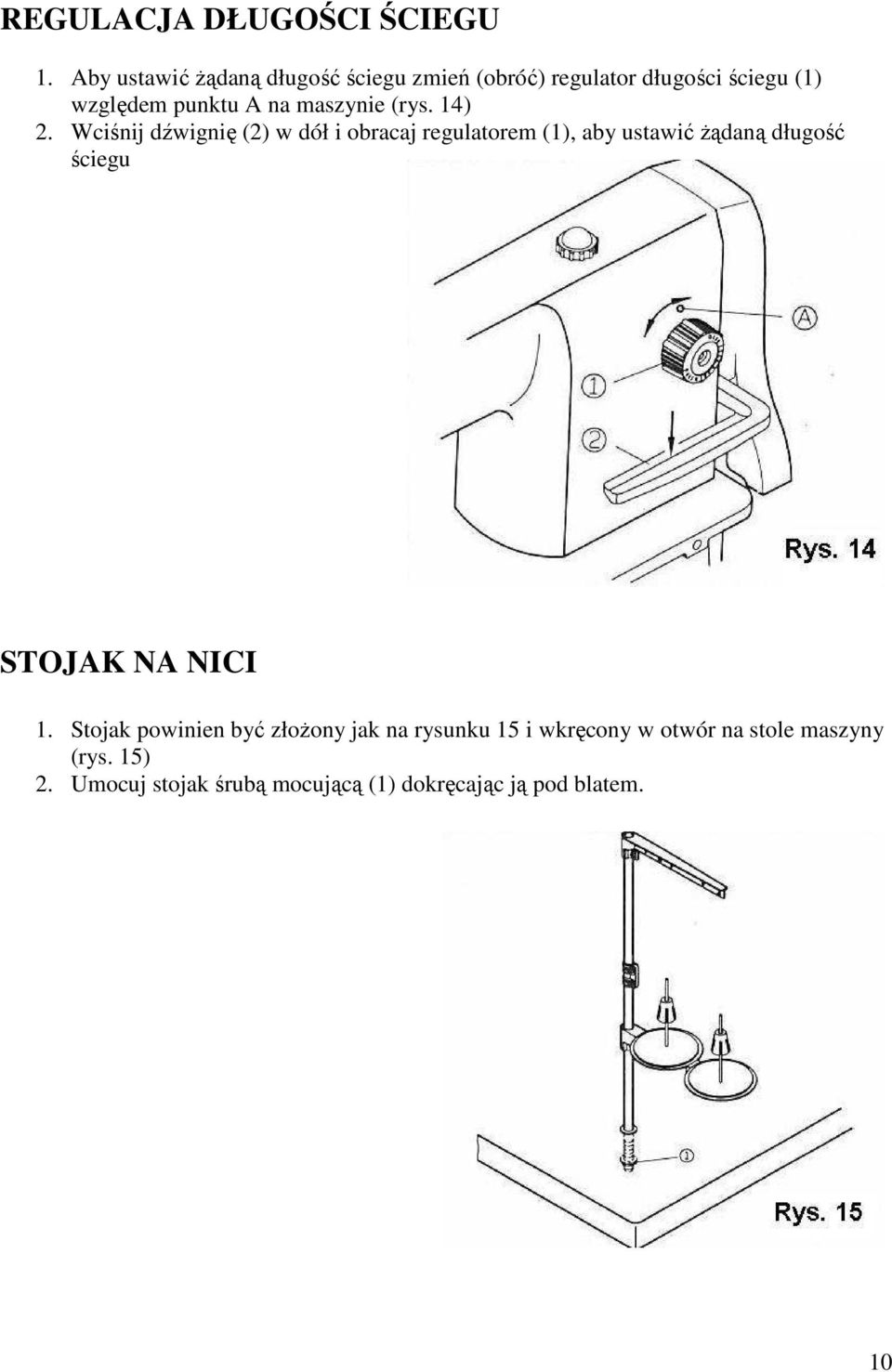 maszynie (rys. 14) 2.