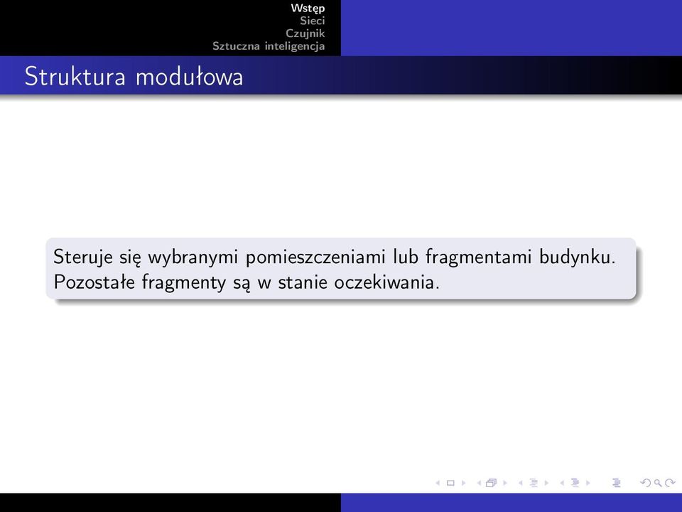 fragmentami budynku.