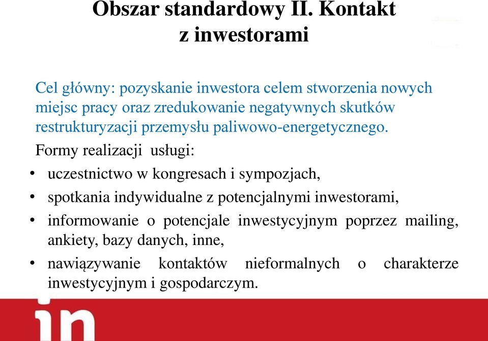 skutków restrukturyzacji przemysłu paliwowo-energetycznego.