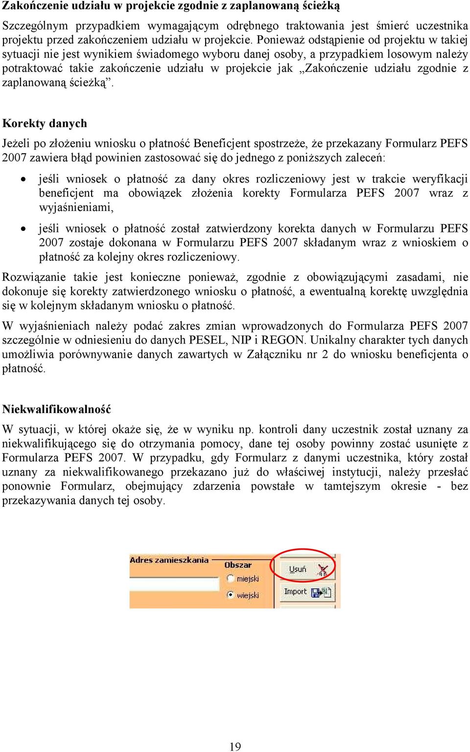 udziału zgodnie z zaplanowaną ścieżką.