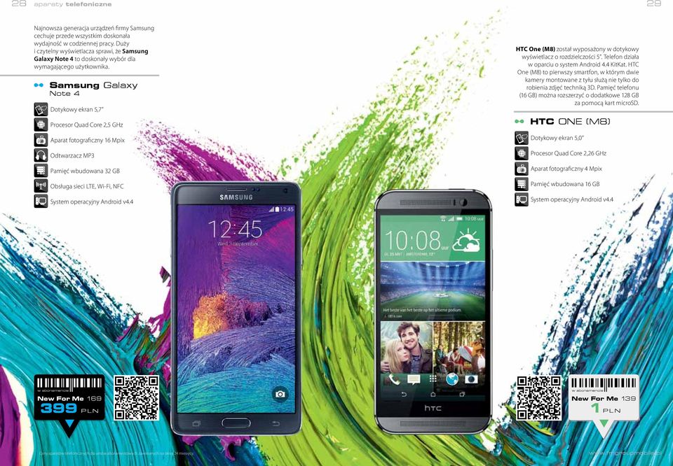 Samsung Galaxy Note 4 Dotykowy ekran 5,7 Procesor Quad Core 2,5 GHz Aparat fotograficzny 16 Mpix Odtwarzacz MP3 Pamięć wbudowana 32 GB Obsługa sieci LTE, Wi-Fi, NFC System operacyjny Android v4.