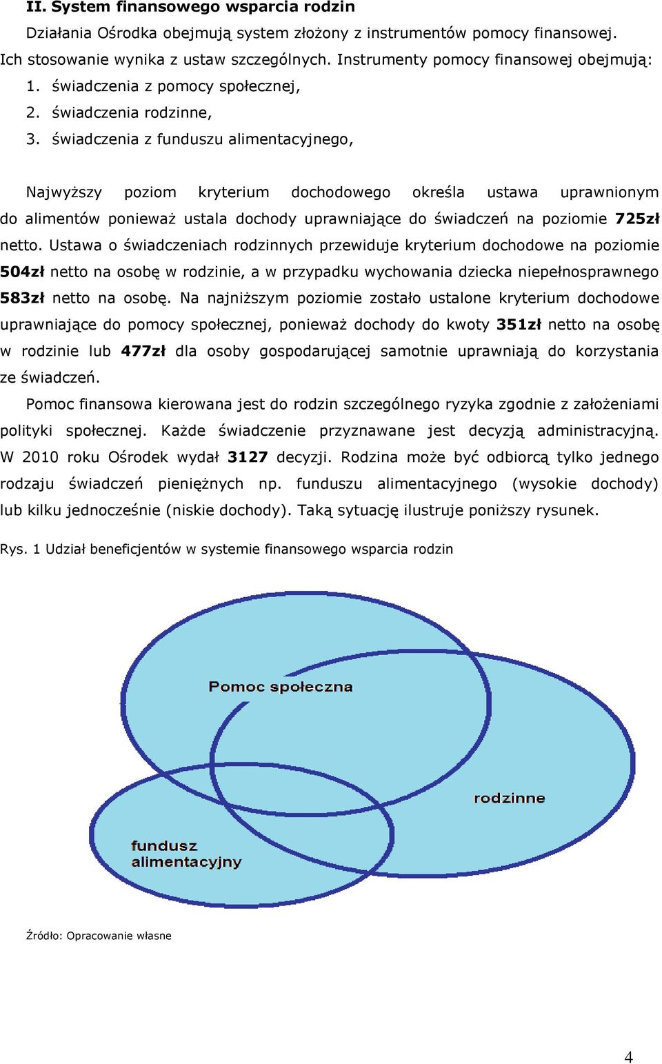 świadczenia z funduszu alimentacyjnego, Najwyższy poziom kryterium dochodowego określa ustawa uprawnionym do alimentów ponieważ ustala dochody uprawniające do świadczeń na poziomie 725zł netto.