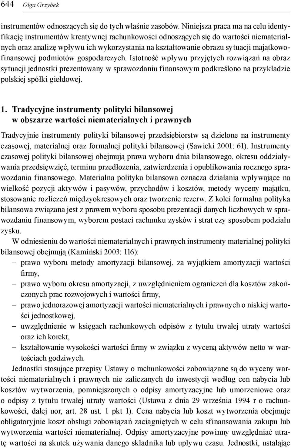 majątkowofinansowej podmiotów gospodarczych.