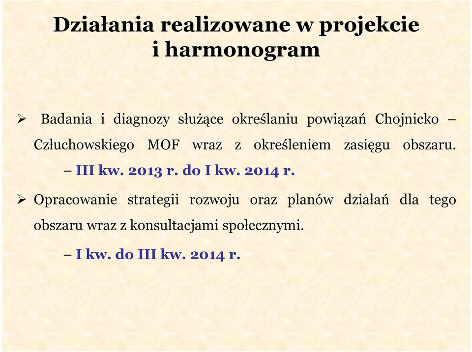 obszaru. IIIkw.2013r.doIkw.2014r.