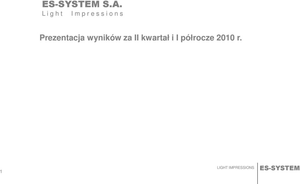 Prezentacja wyników za