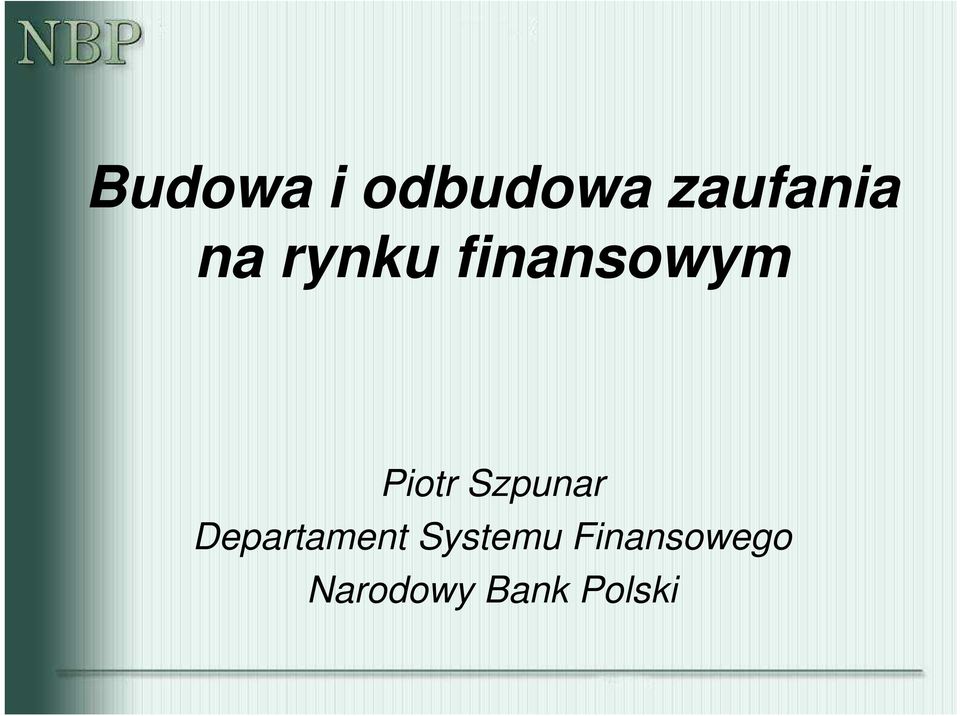 Szpunar Departament Systemu