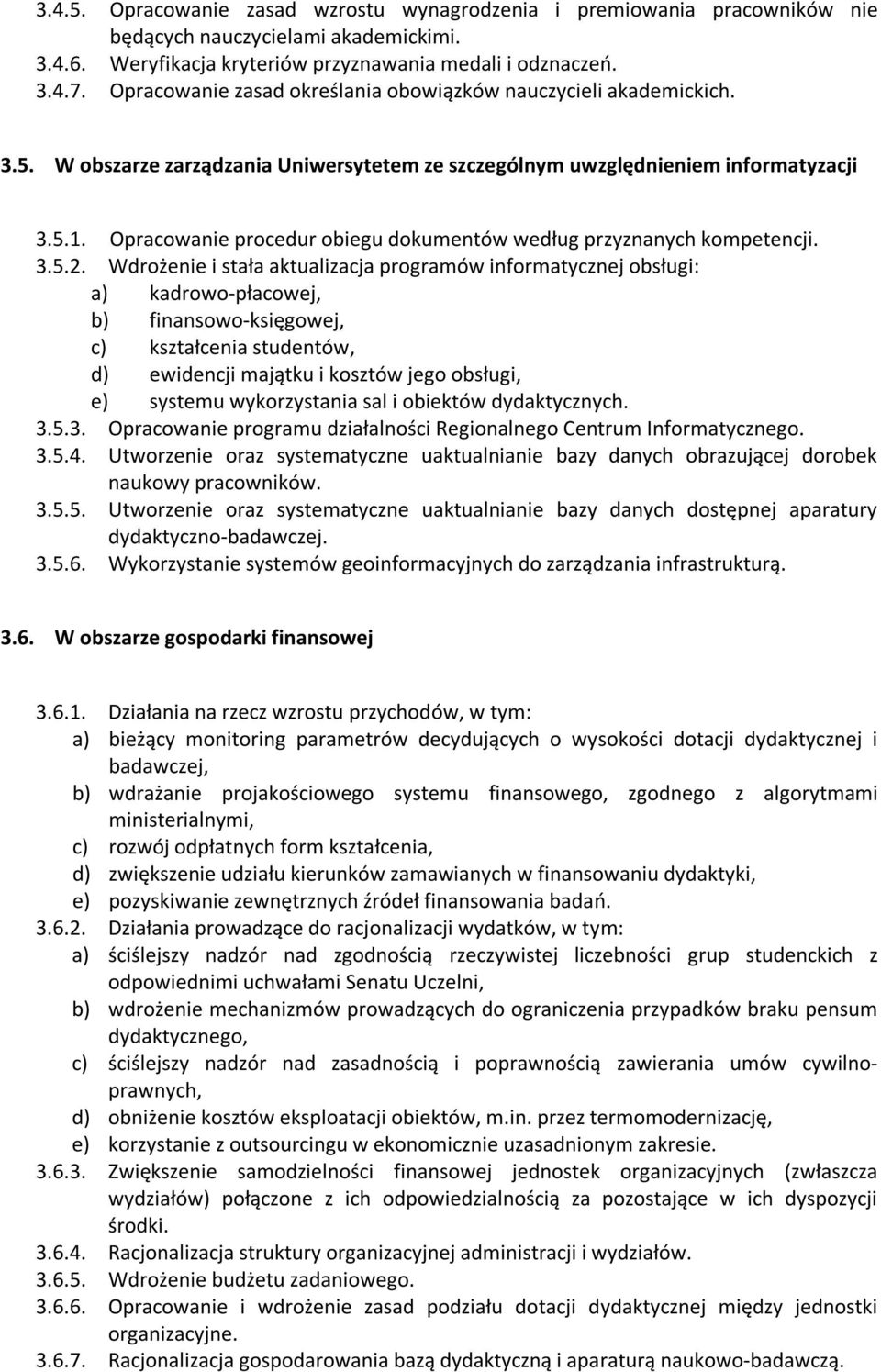 Opracowanie procedur obiegu dokumentów według przyznanych kompetencji. 3.5.2.