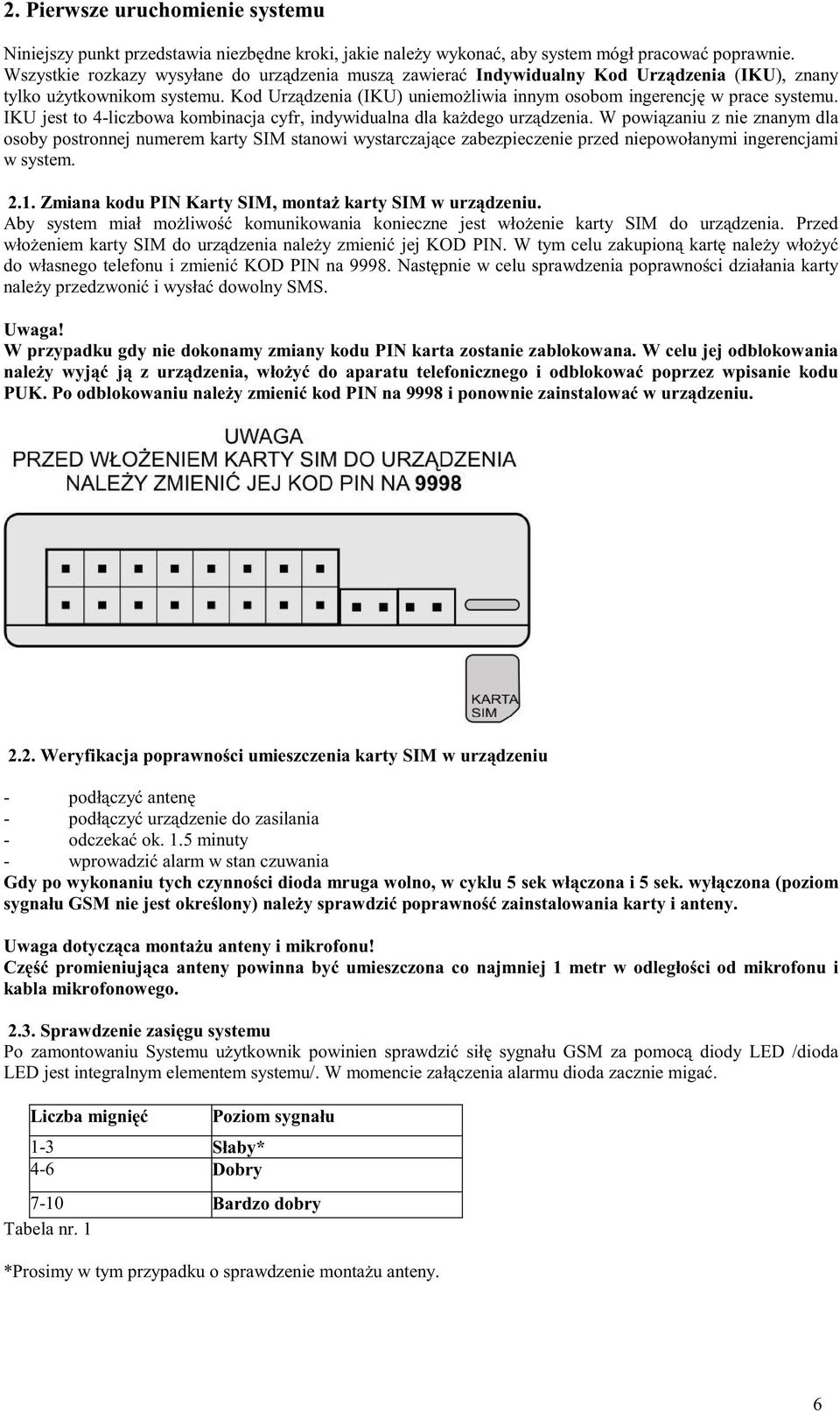 IKU jest to 4-liczbowa kombinacja cyfr, indywidualna dla kaŝdego urządzenia.