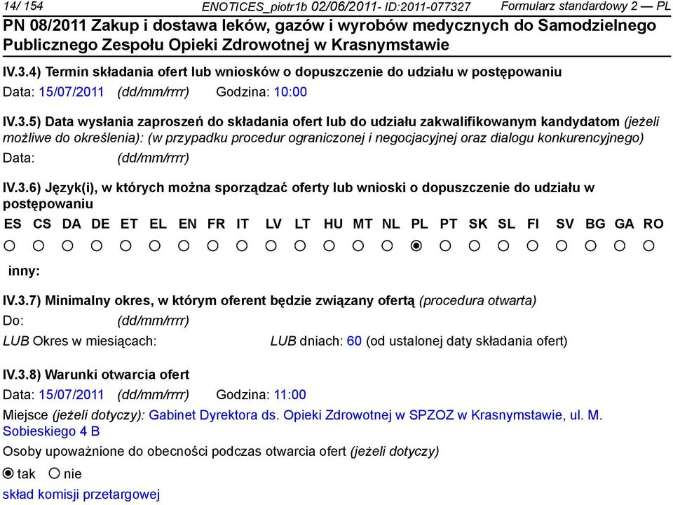 konkurencyjnego) Data: IV.3.