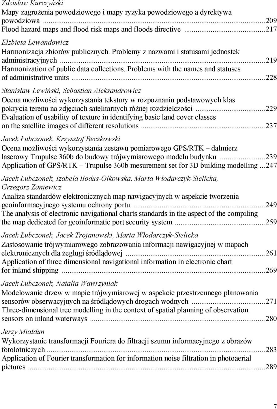 Problems with the names and statuses of administrative units.