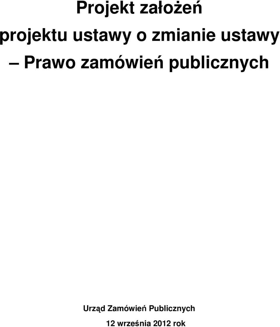 zamówień publicznych Urząd
