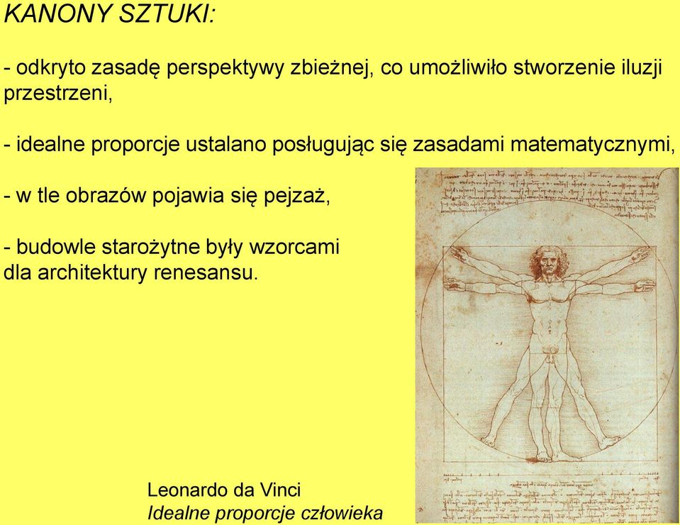 zasadami matematycznymi, - w tle obrazów pojawia się pejzaż, - budowle