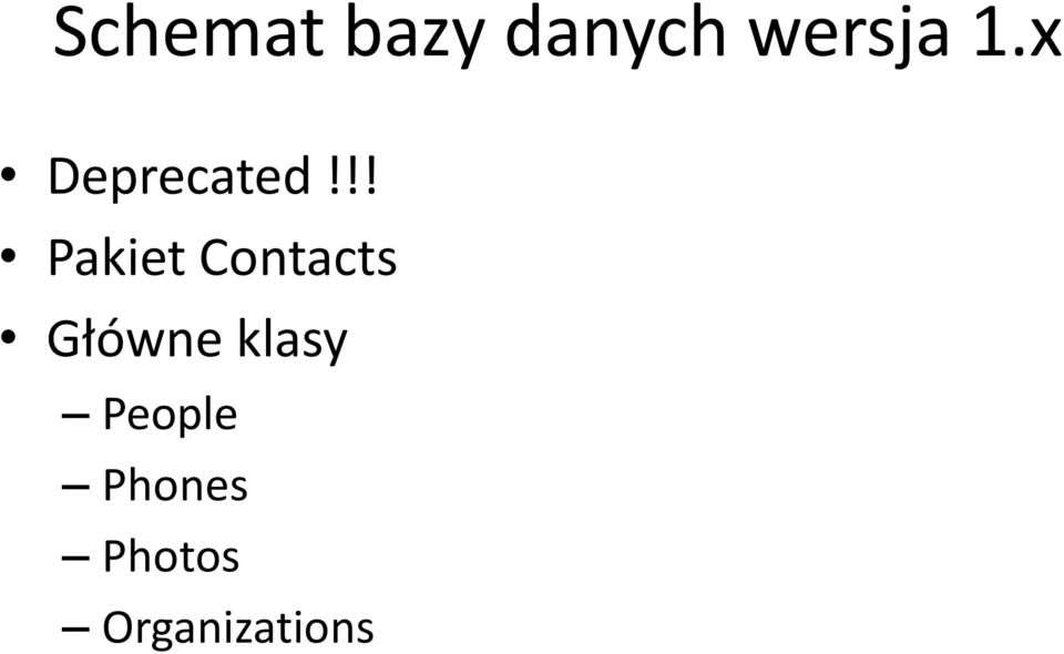 !! Pakiet Contacts Główne