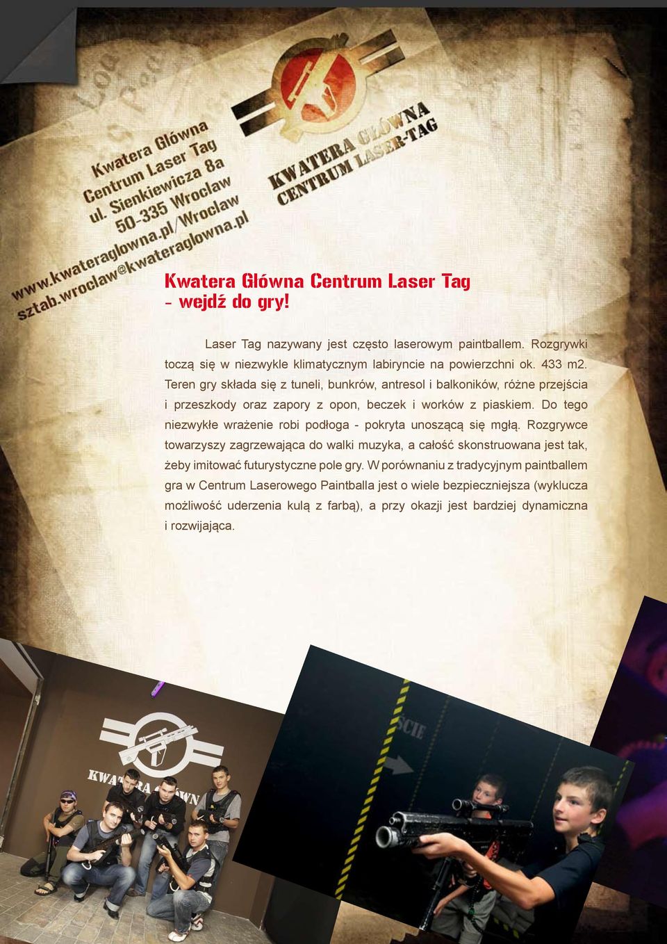 Kwatera Główna Centrum Laser Tag - PDF Free Download