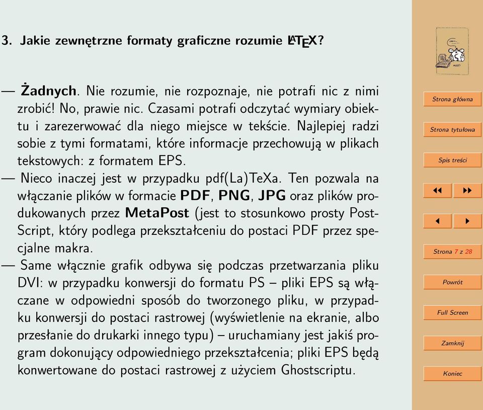 Nieco inaczej jest w przypadku pdf(la)texa.
