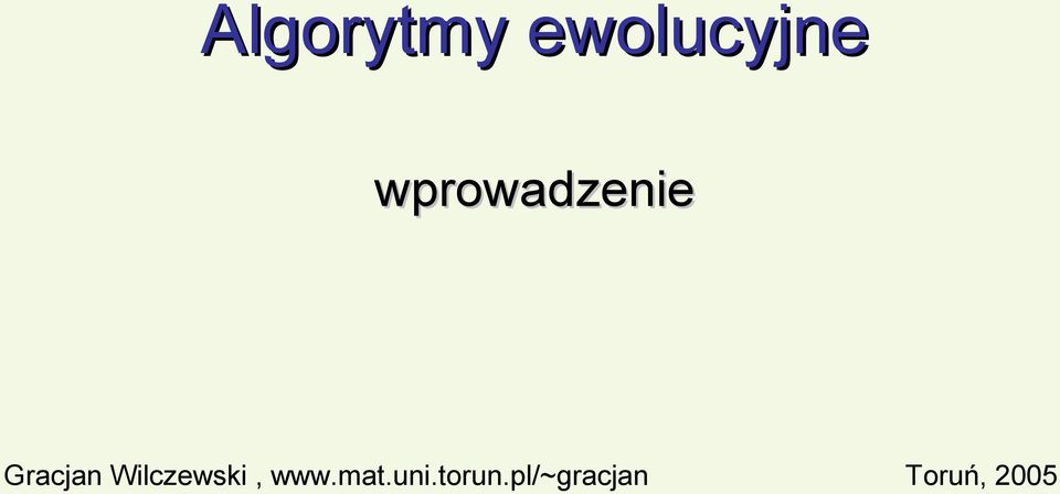 Wilczewski, www.mat.uni.