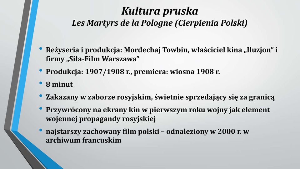 8 minut Zakazany w zaborze rosyjskim, świetnie sprzedający się za granicą Przywrócony na ekrany kin w pierwszym