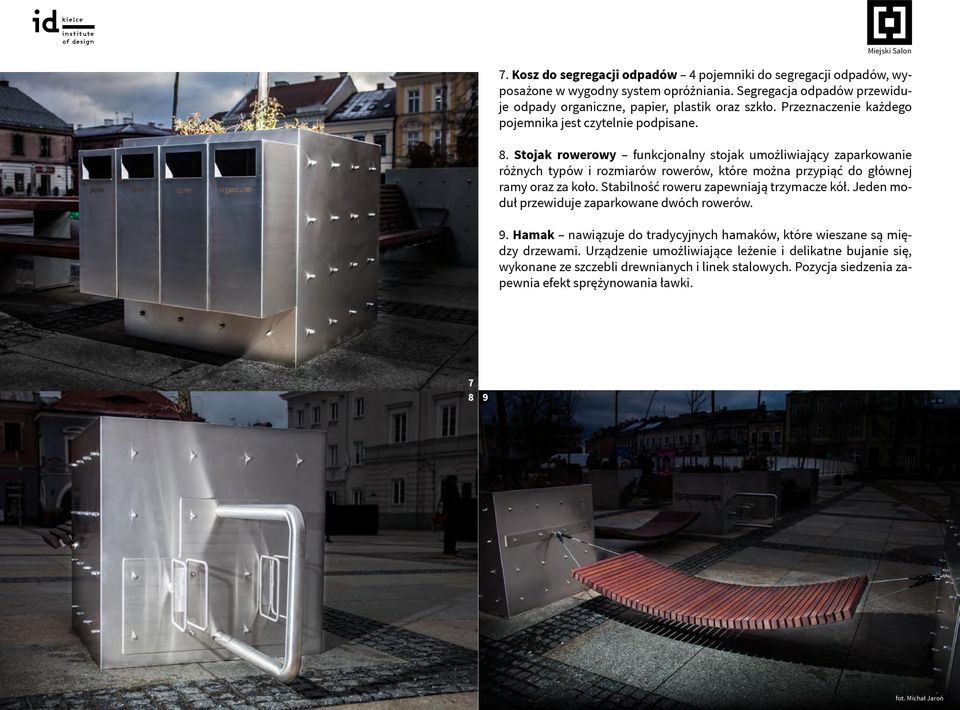 Stojak rowerowy funkcjonalny stojak umożliwiający zaparkowanie różnych typów i rozmiarów rowerów, które można przypiąć do głównej ramy oraz za koło.