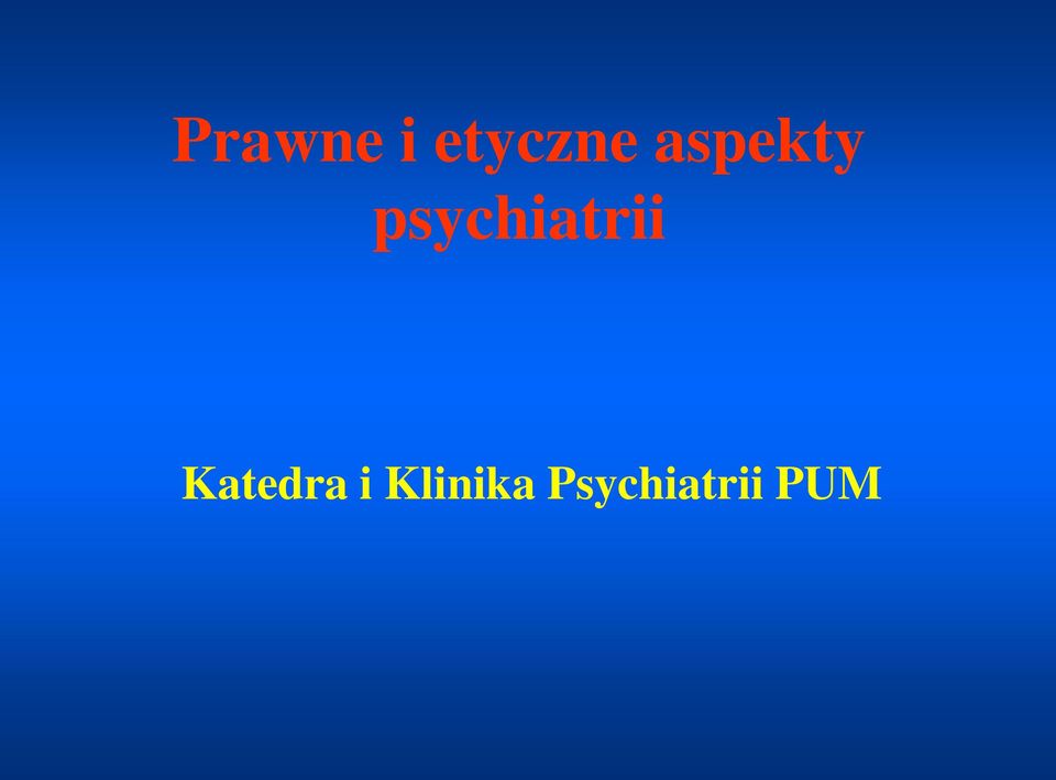 psychiatrii