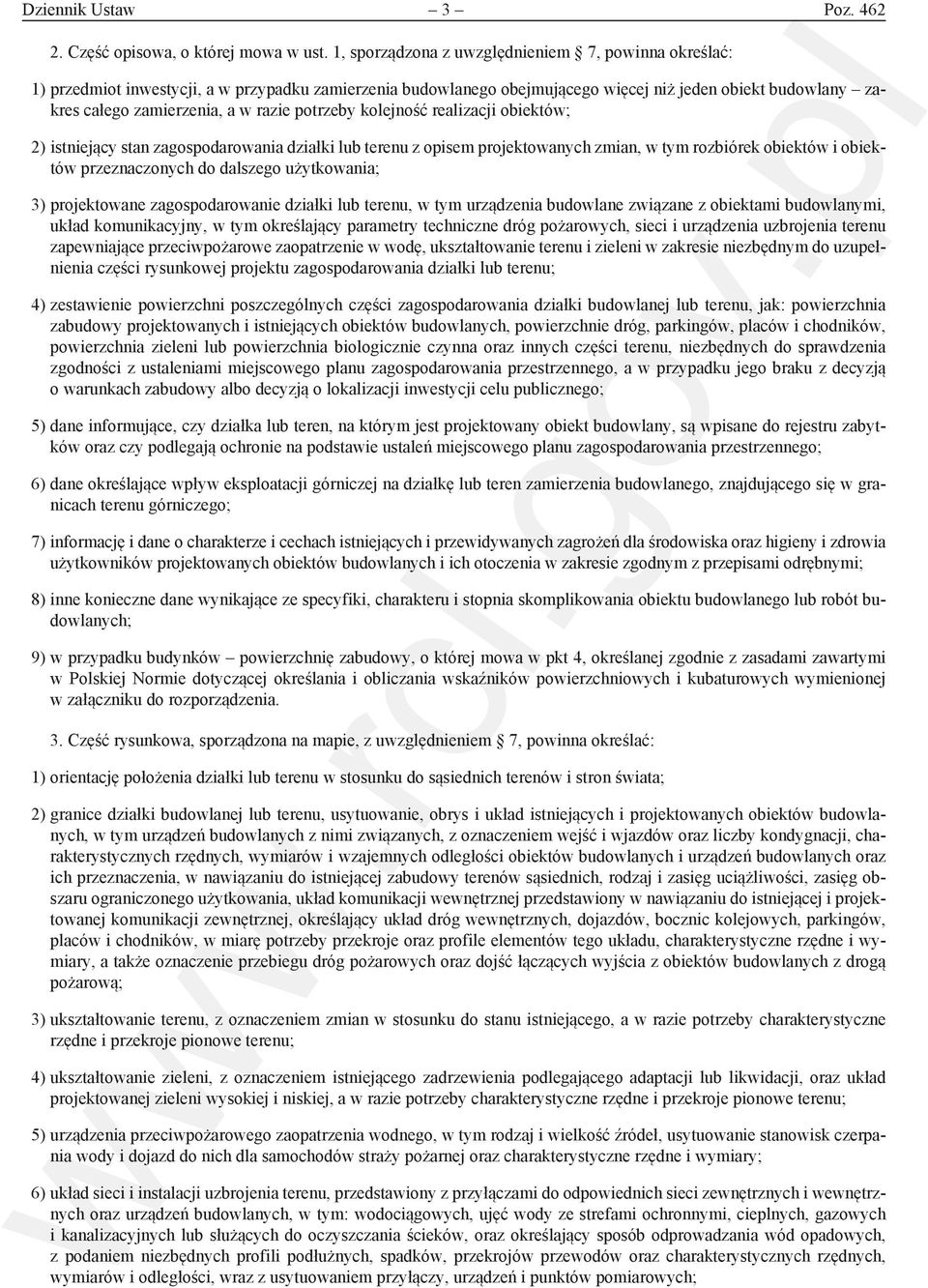 potrzeby kolejność realizacji obiektów; 2) istniejący stan zagospodarowania działki lub terenu z opisem projektowanych zmian, w tym rozbiórek obiektów i obiektów przeznaczonych do dalszego