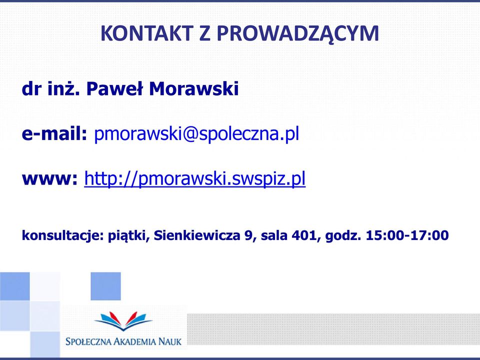 pl www: http://pmorawski.swspiz.