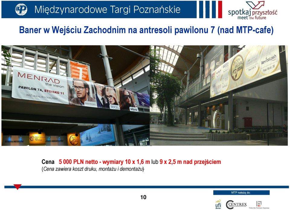 Cena 5 000 PLN netto - wymiary 10 x 1,6 m lub