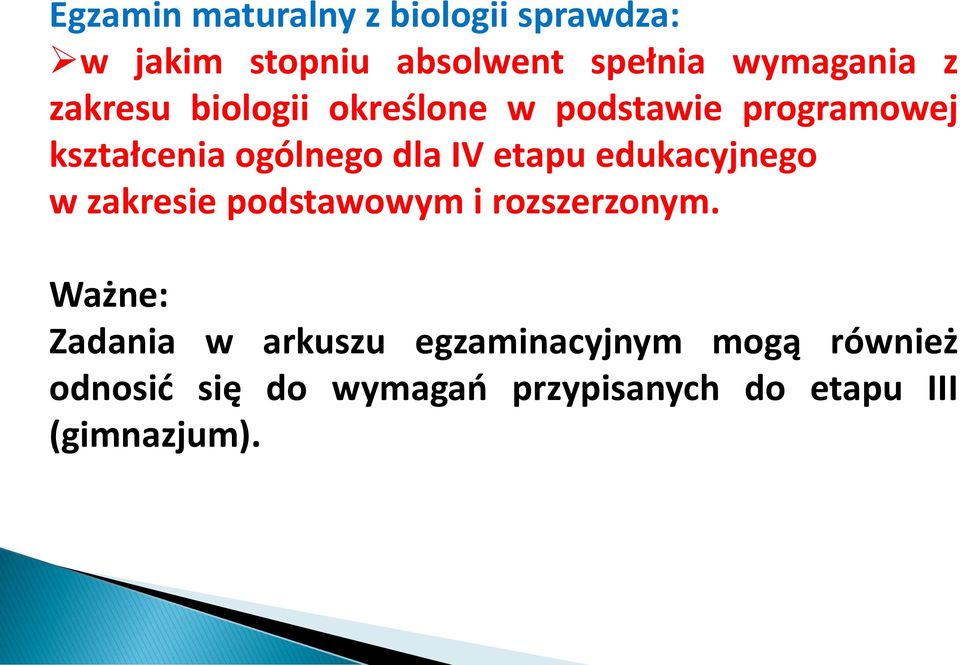 etapu edukacyjnego w zakresie podstawowym i rozszerzonym.