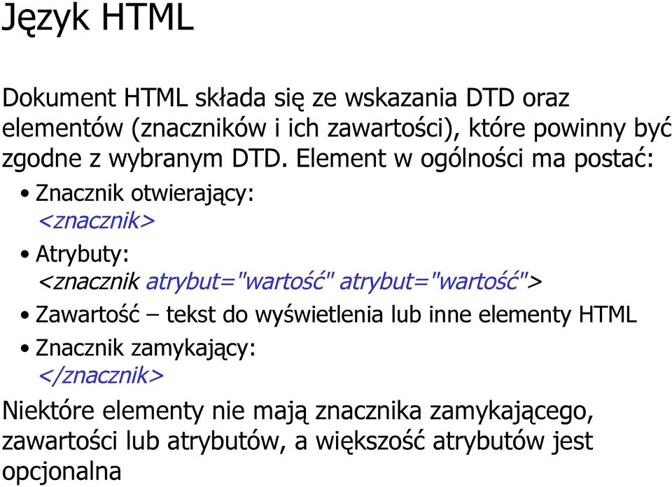 Języki programowania wysokiego poziomu. HTML cz.1. - PDF Darmowe pobieranie