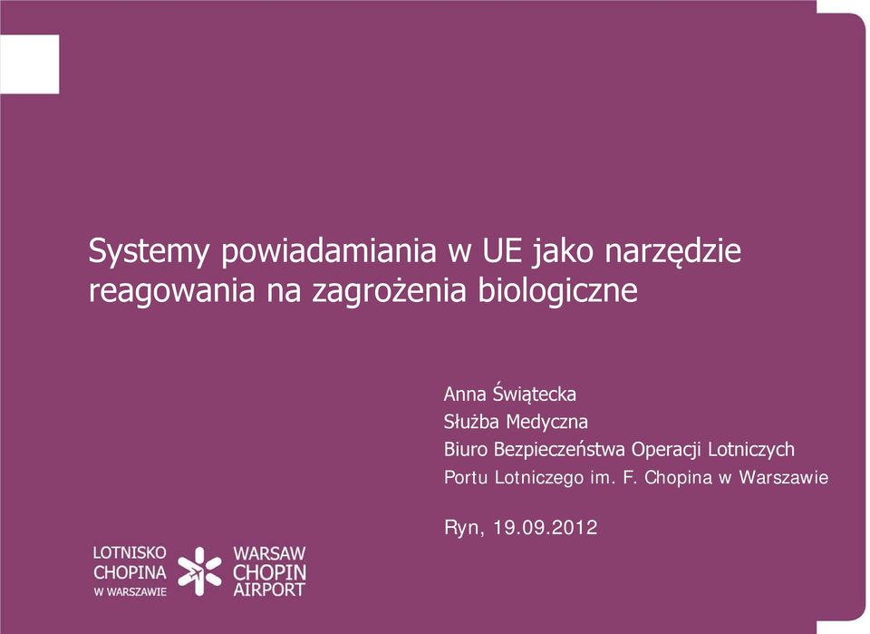 Medyczna Biuro Bezpieczeństwa Operacji Lotniczych