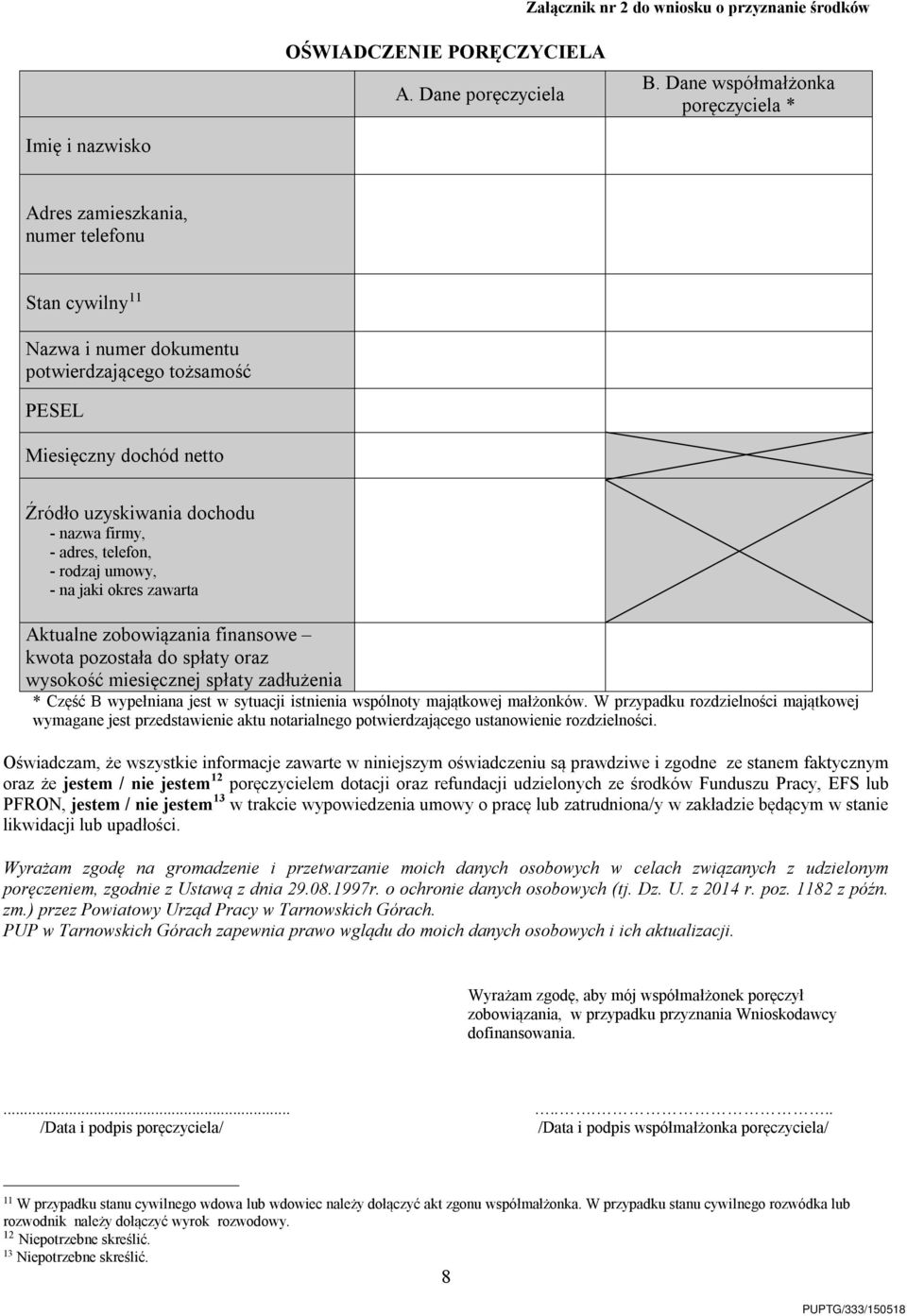 uzyskiwania dochodu - nazwa firmy, - adres, telefon, - rodzaj umowy, - na jaki okres zawarta Aktualne zobowiązania finansowe kwota pozostała do spłaty oraz wysokość miesięcznej spłaty zadłużenia *