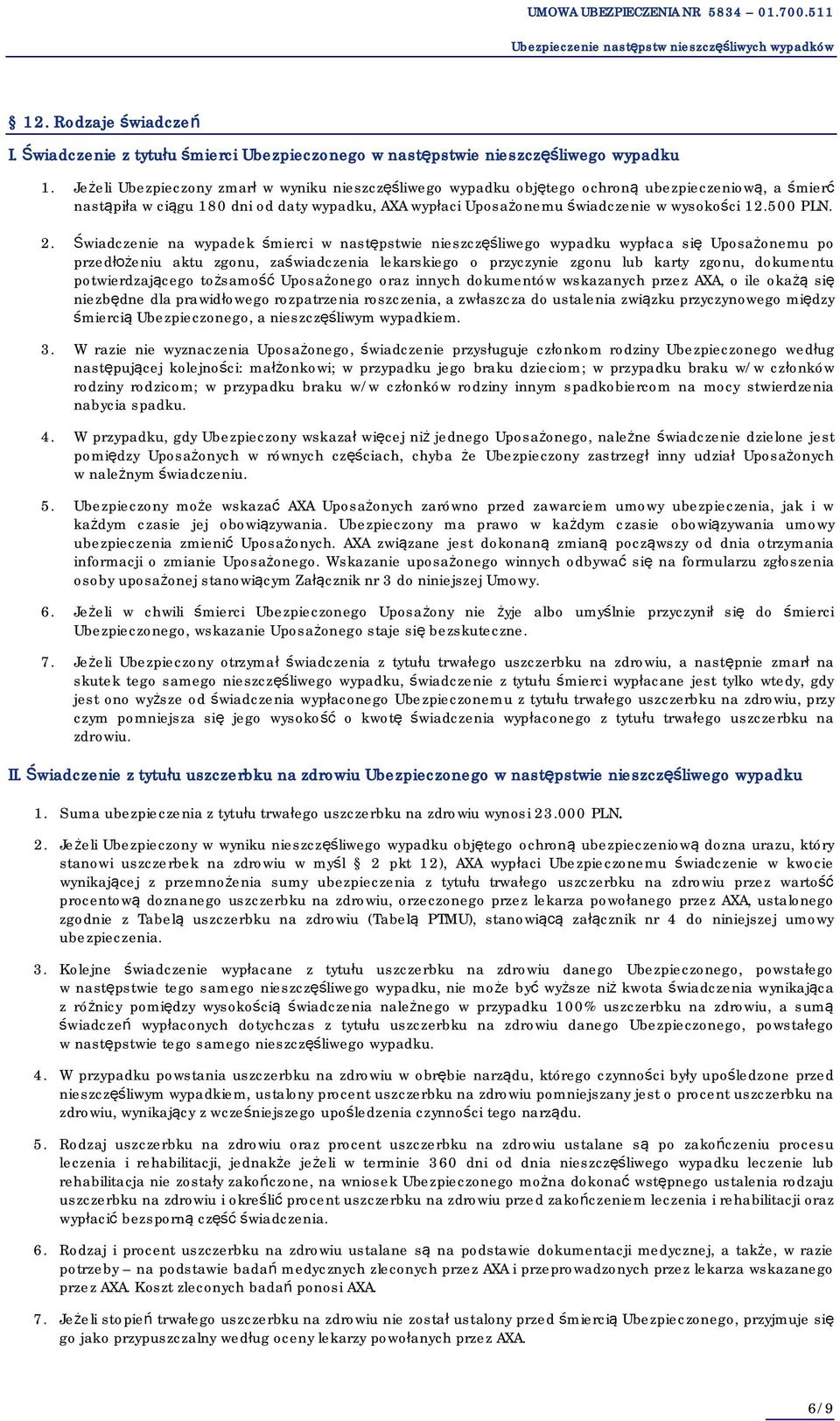 500 PLN. 2.