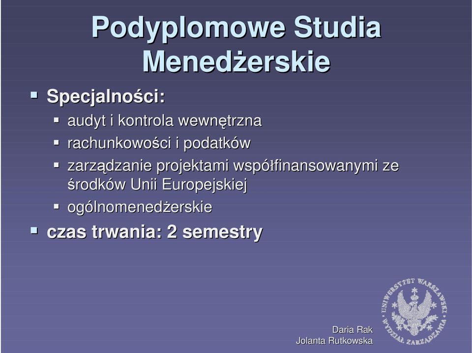 zarządzanie projektami współfinansowanymi ze środków w