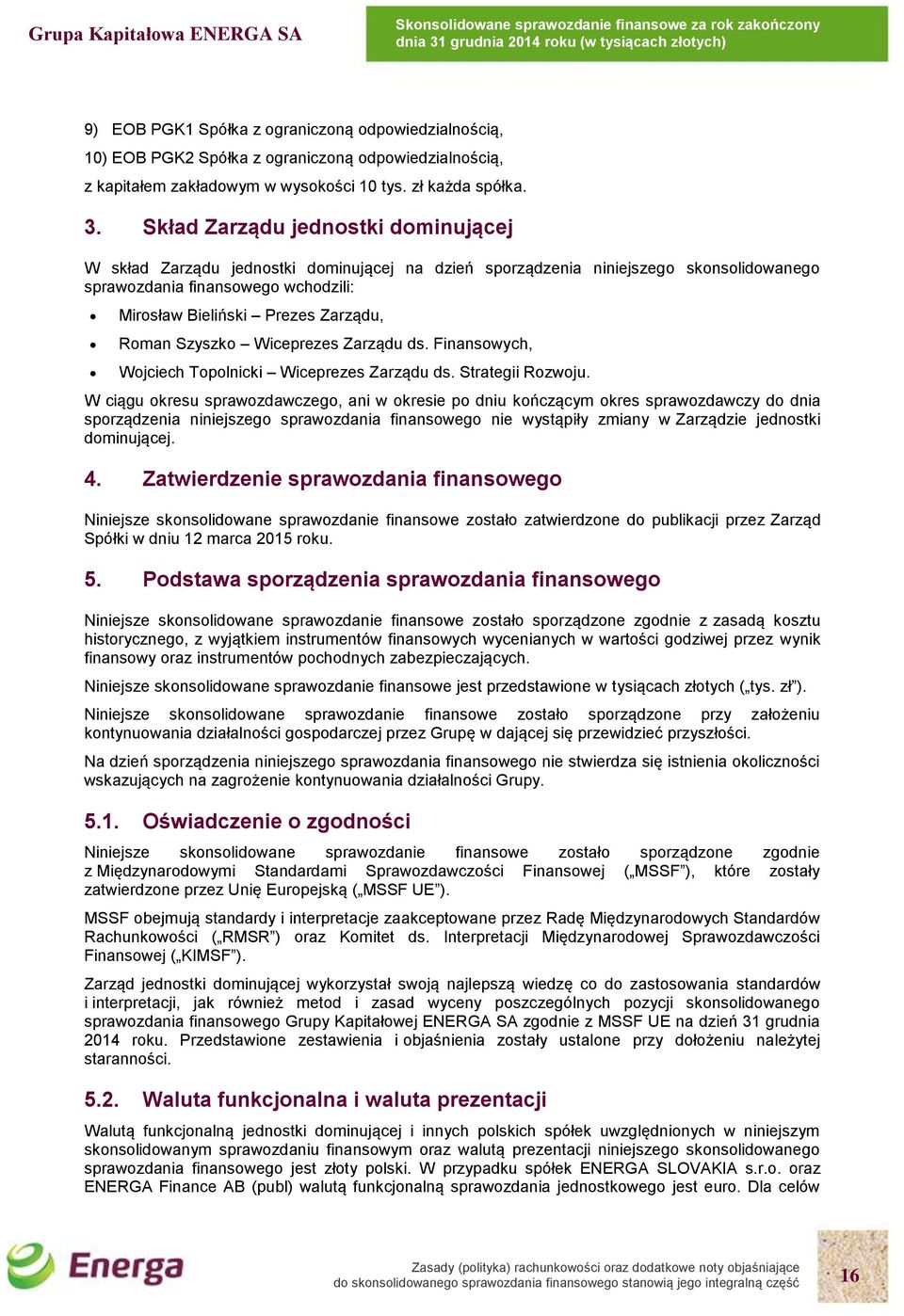 Grupa Kapitałowa ENERGA SA - PDF Free Download