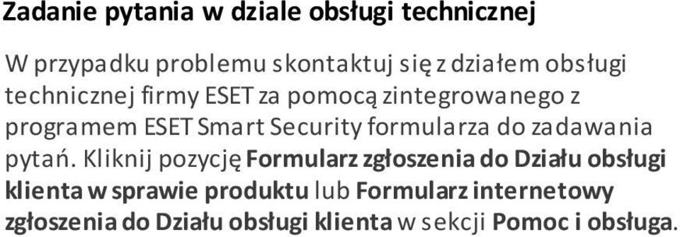 formularza do zadawania pytań.