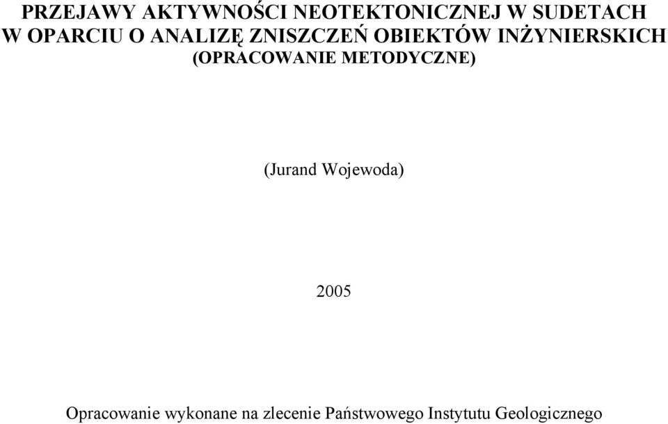 (OPRACOWANIE METODYCZNE) (Jurand Wojewoda) 2005