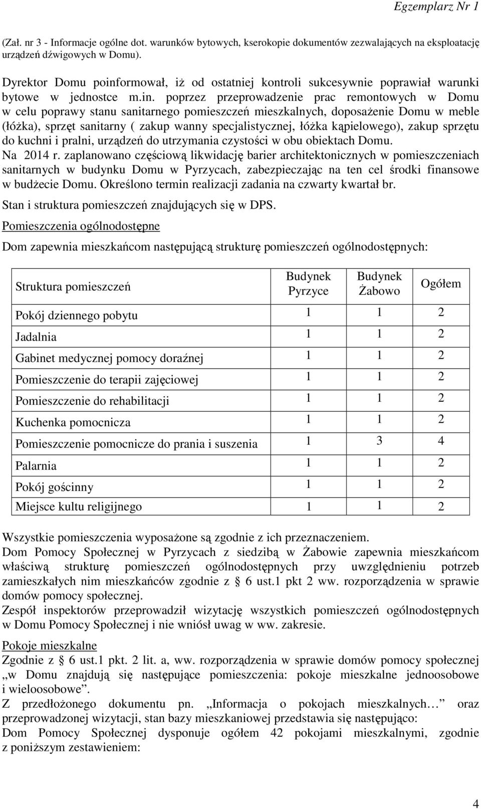 ormował, iż od ostatniej kontroli sukcesywnie poprawiał warunki bytowe w jednostce m.in.