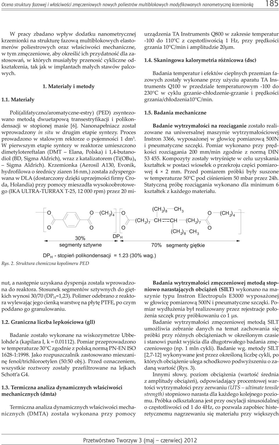 tak jak w implantach ma³ych stawów palcowych. 1.1. Materia³y 1.