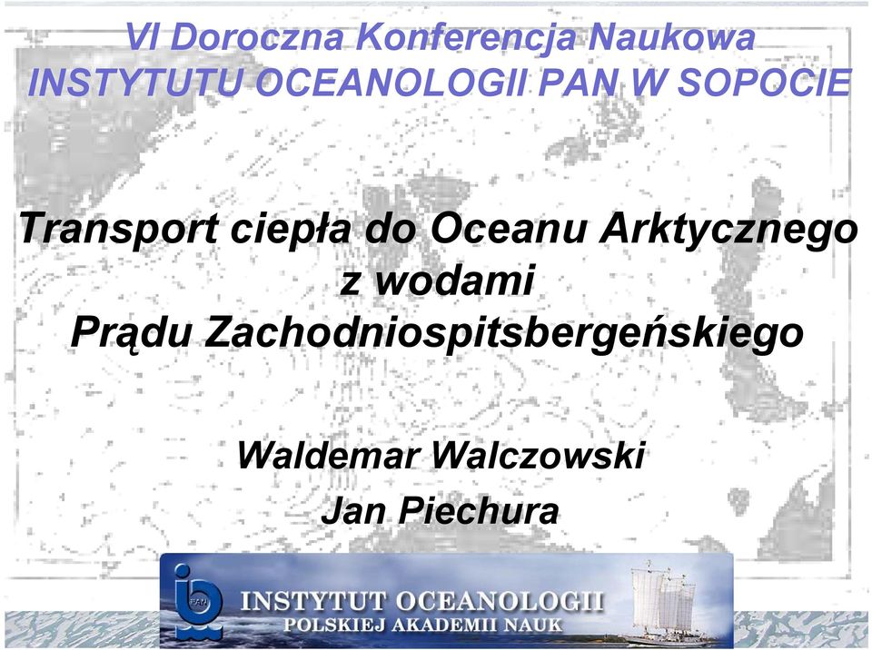 Oceanu Arktycznego z wodami Prądu