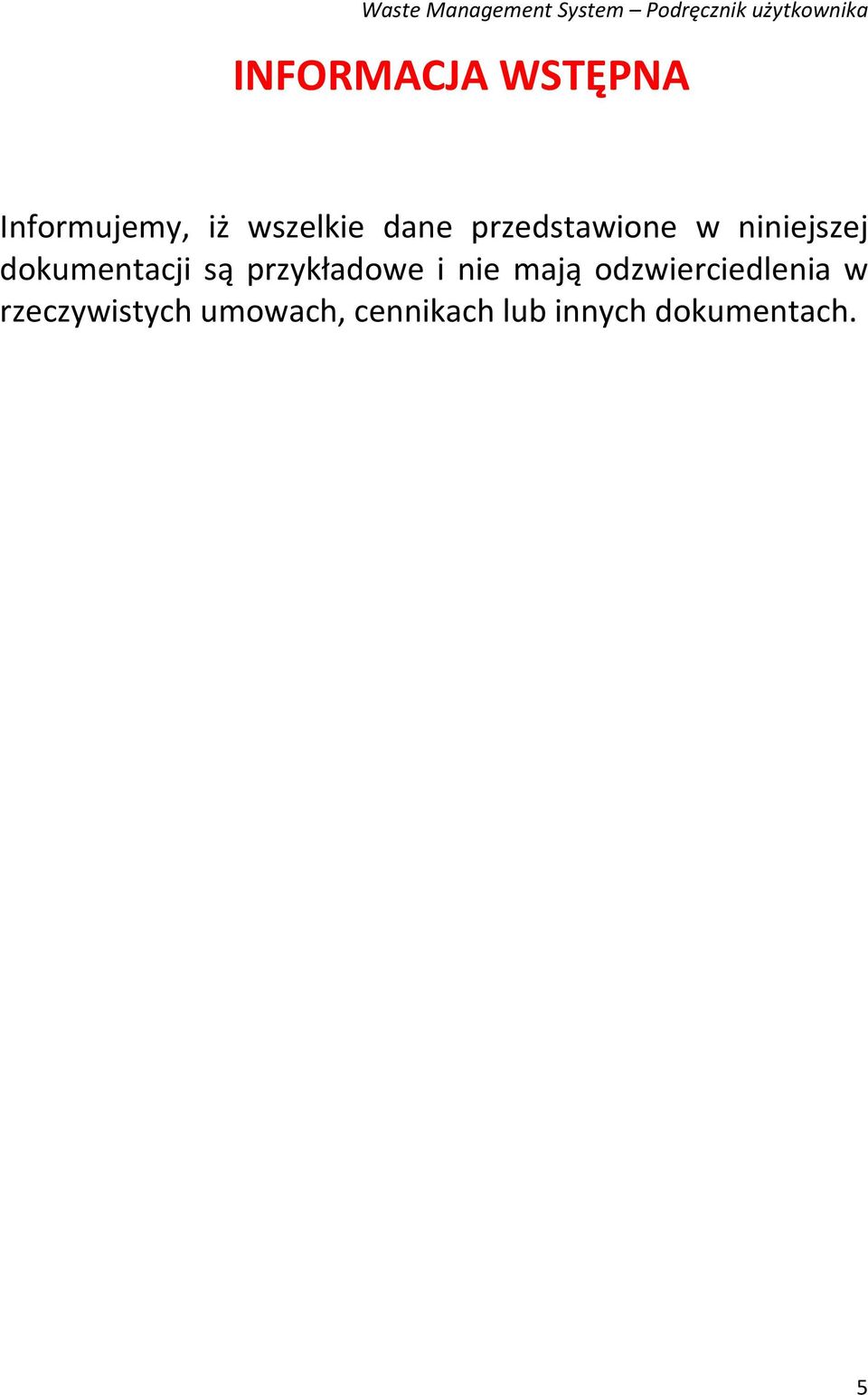 przykładowe i nie mają odzwierciedlenia w