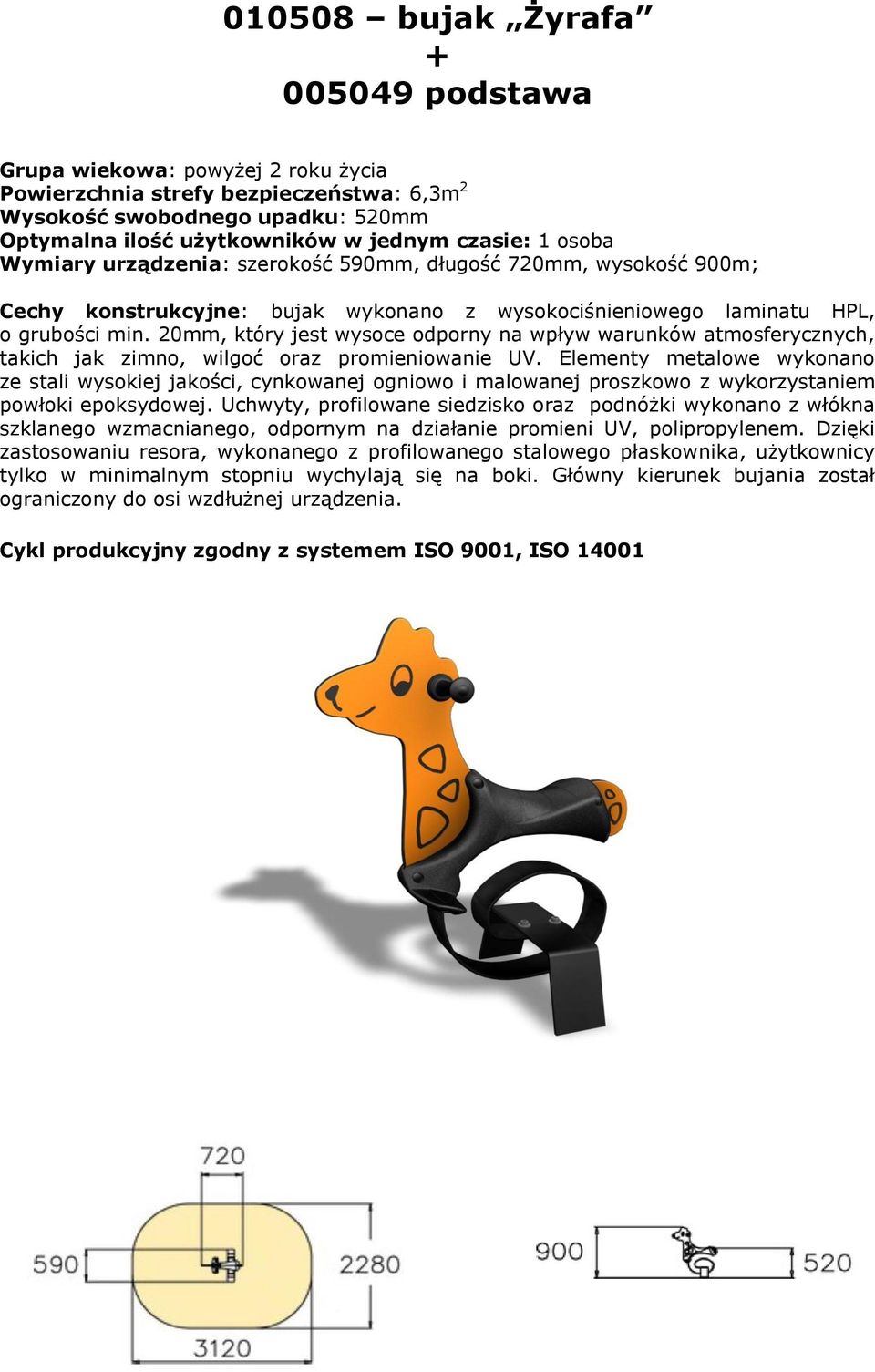 20mm, który jest wysoce odporny na wpływ warunków atmosferycznych, takich jak zimno, wilgoć oraz promieniowanie UV.