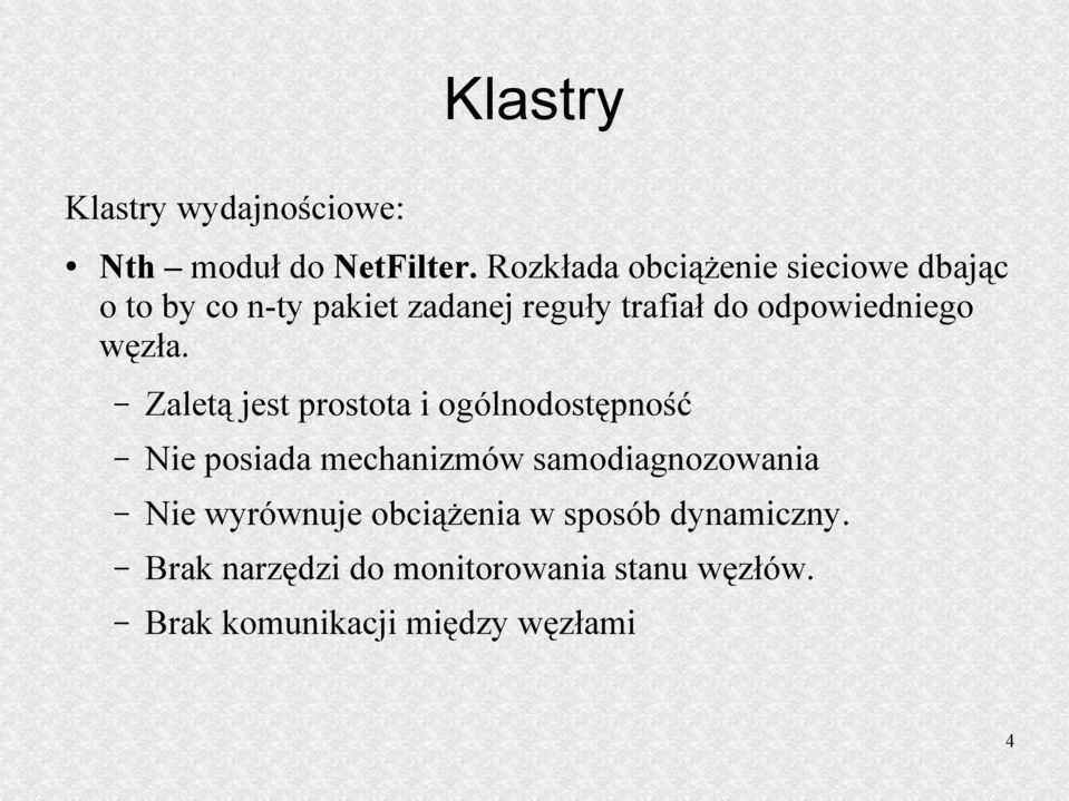 odpowiedniego węzła.