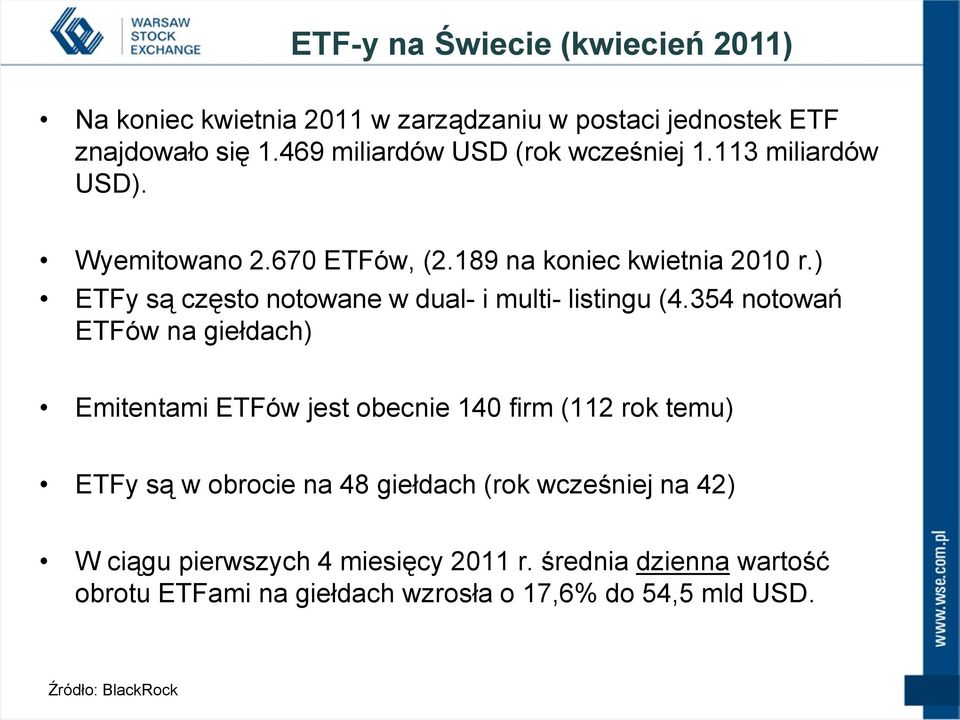 ) ETFy są często notowane w dual- i multi- listingu (4.