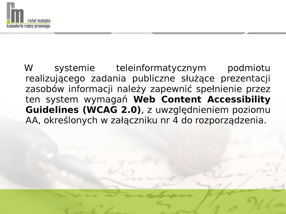 ten system wymagań Web Content Accessibility Guidelines (WCAG 2.