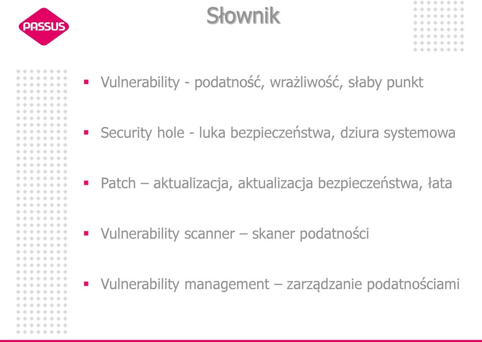 aktualizacja, aktualizacja bezpieczeństwa, łata Vulnerability