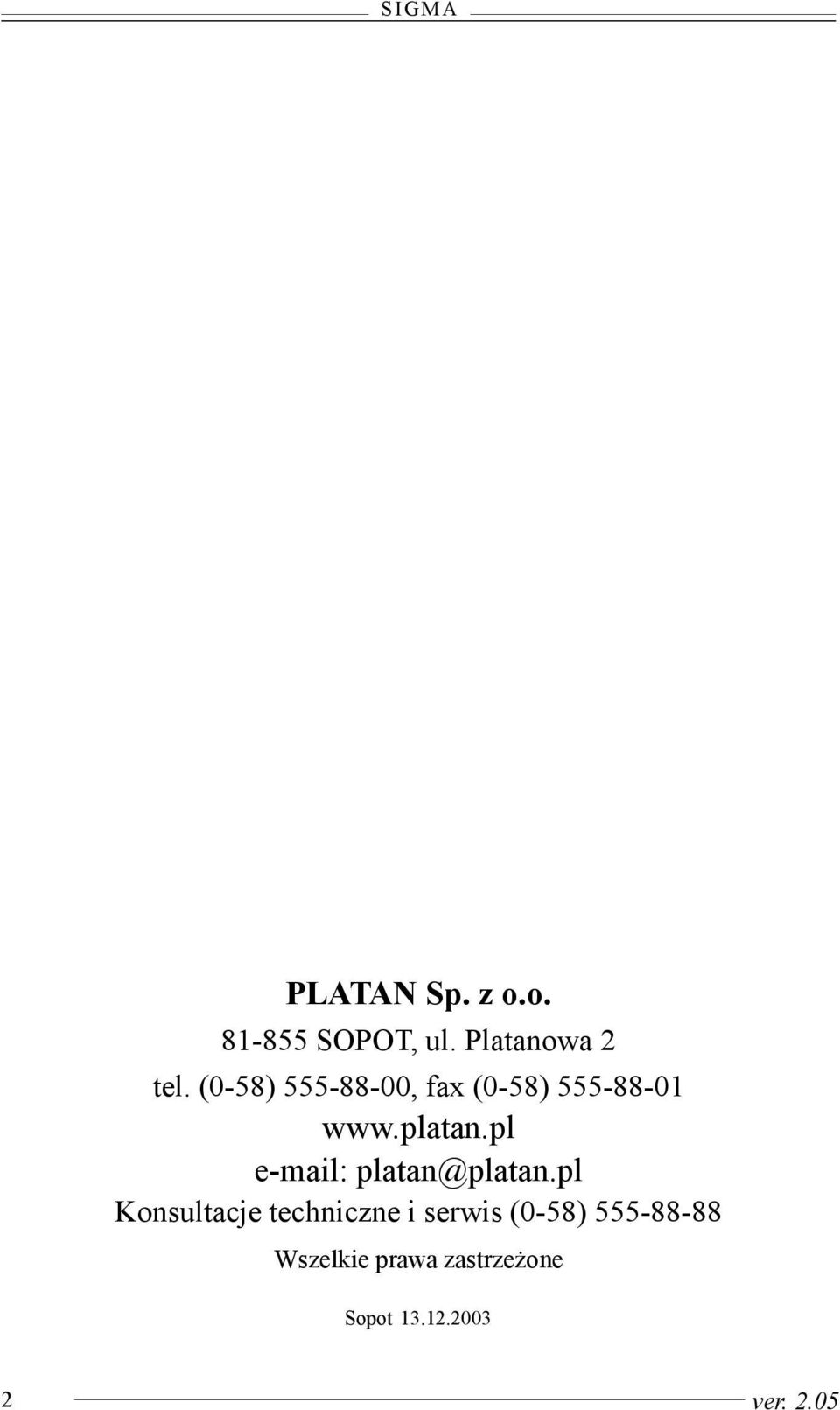 pl e-mail: platan@platan.